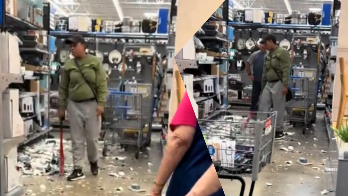 Mississippi shopper destroys walmart with bat