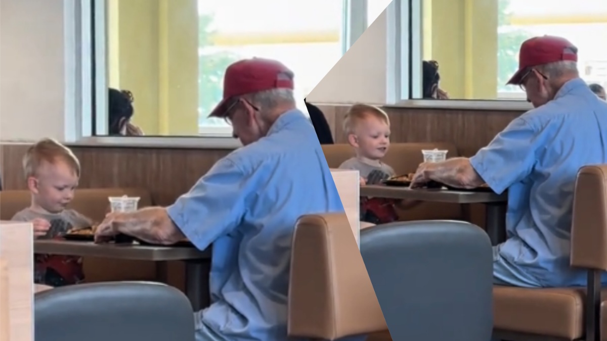 Oklahoma boy sits with stranger at lunch