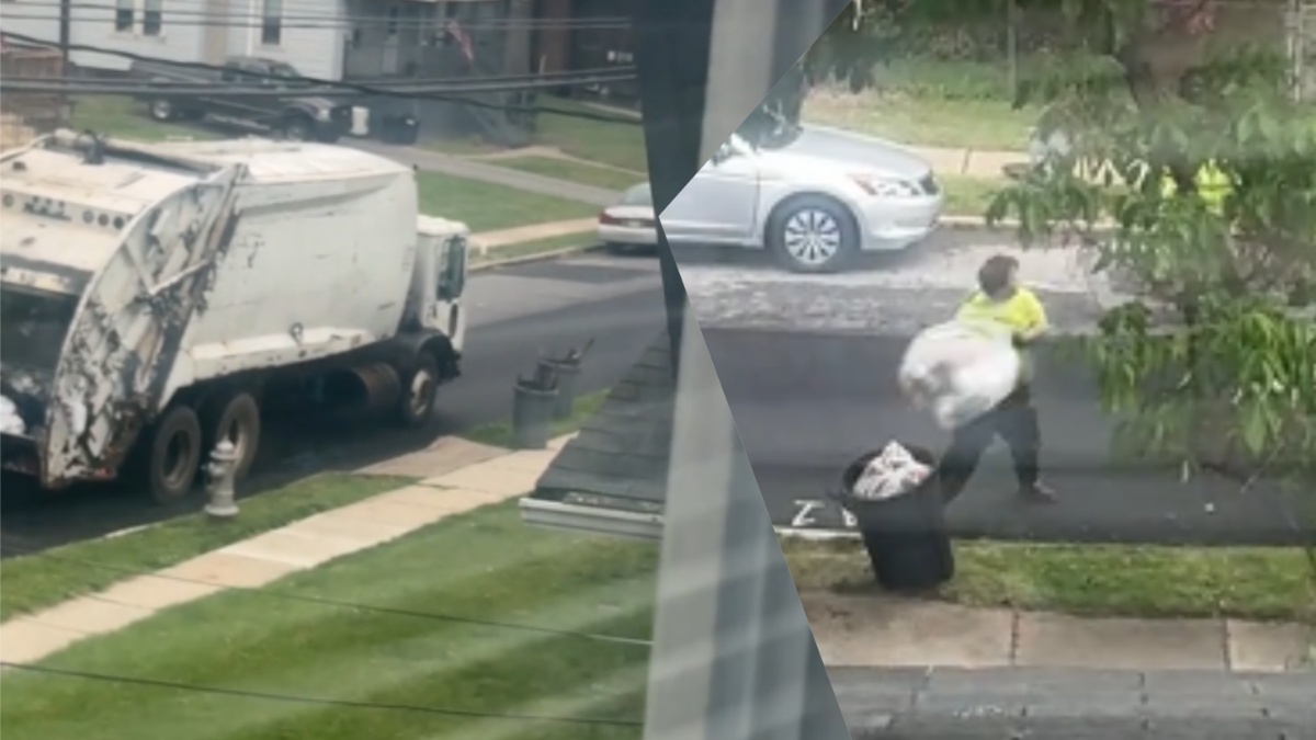 Pennsylvania trash man meltdown